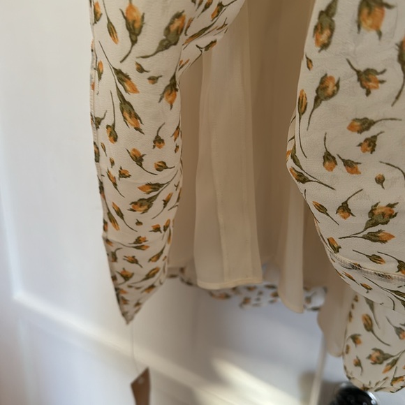 REFORMATION Size 8 TAIGA DRESS Blanche - Picture 8 of 9